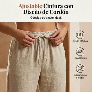 Marcia | Shorts de algodón y lino