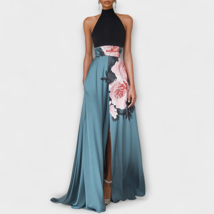 Saray | Vestido maxi floral de corte A