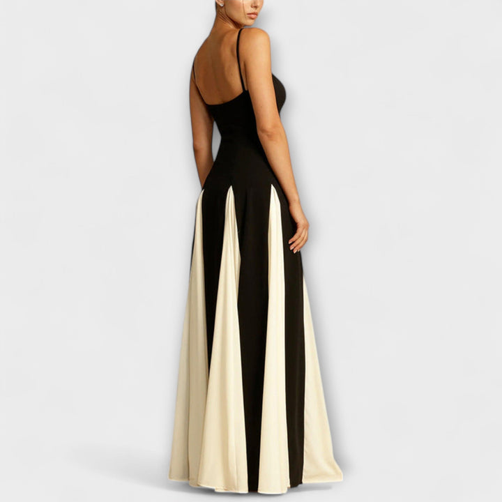 Ember | Vestido maxi con paneles de tul