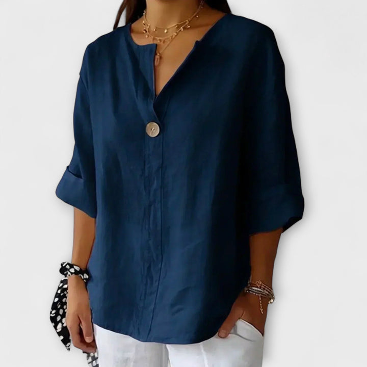 Nicole | Blusa casual con escote en V