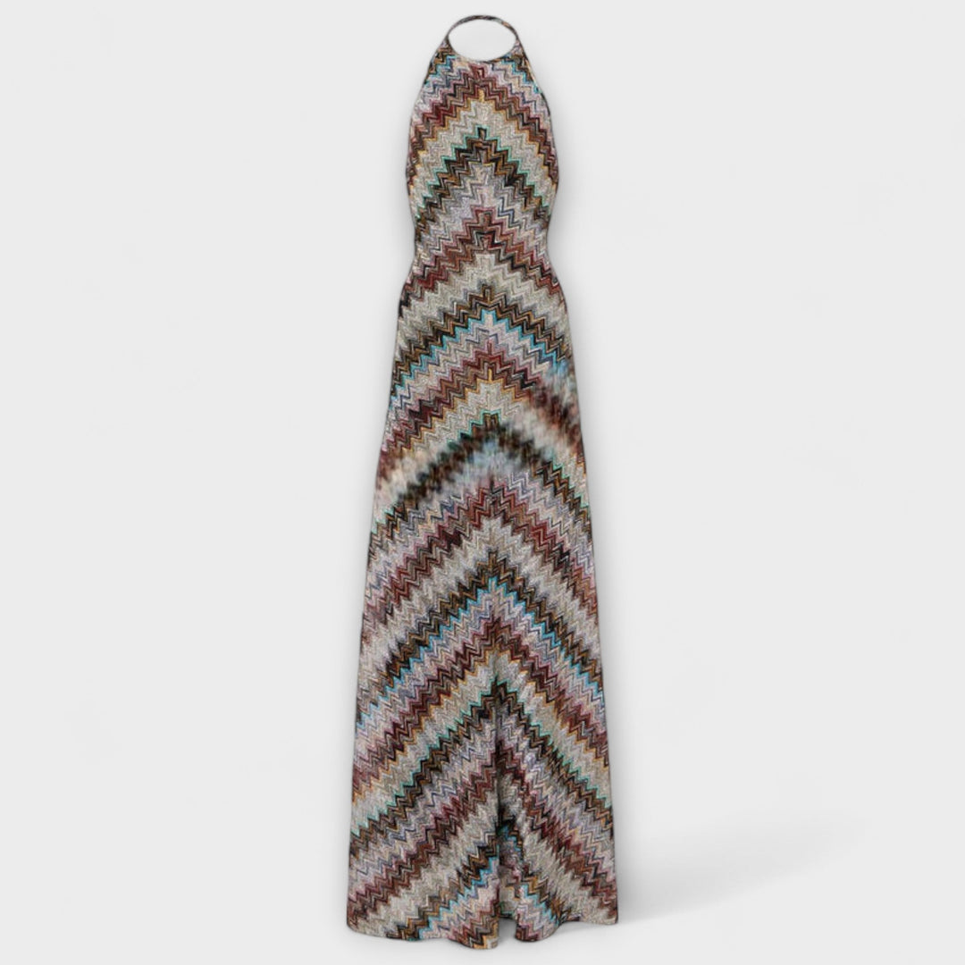 Reese | Vestido de punto en espiga multicolor