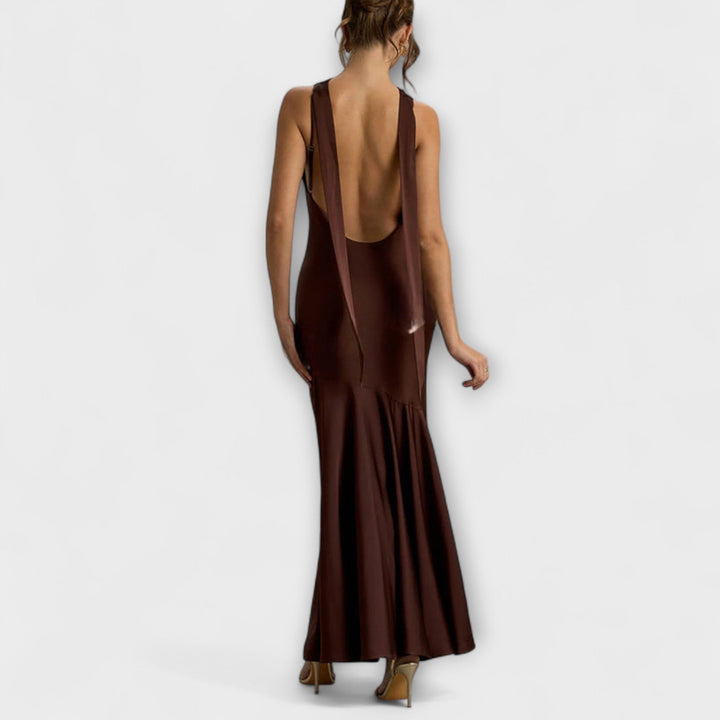 Lennon | Vestido maxi satinado