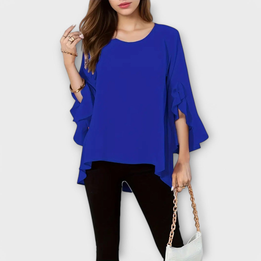 Sagrario | Blusa de primavera con cuello redondo