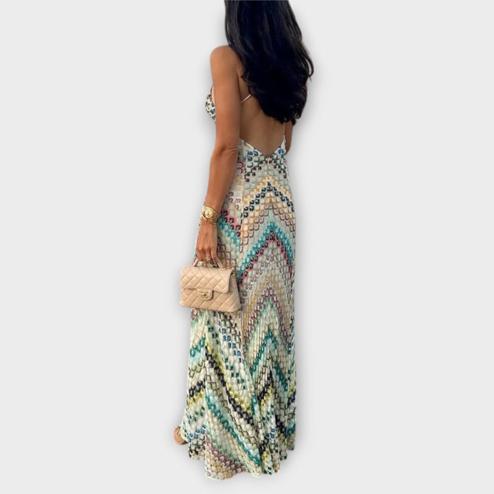 Remi | Vestido maxi de punto en espiga