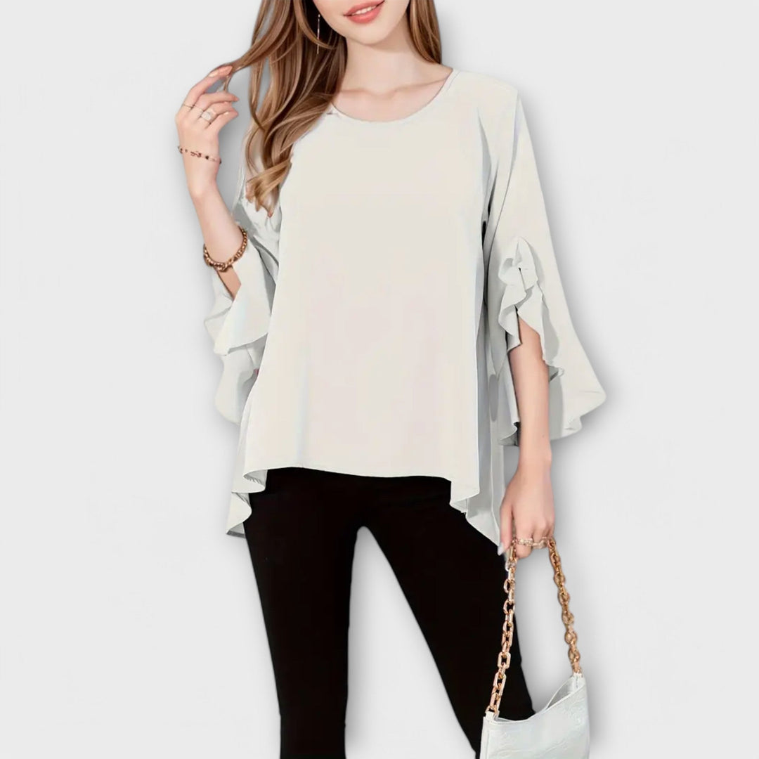 Sagrario | Blusa de primavera con cuello redondo