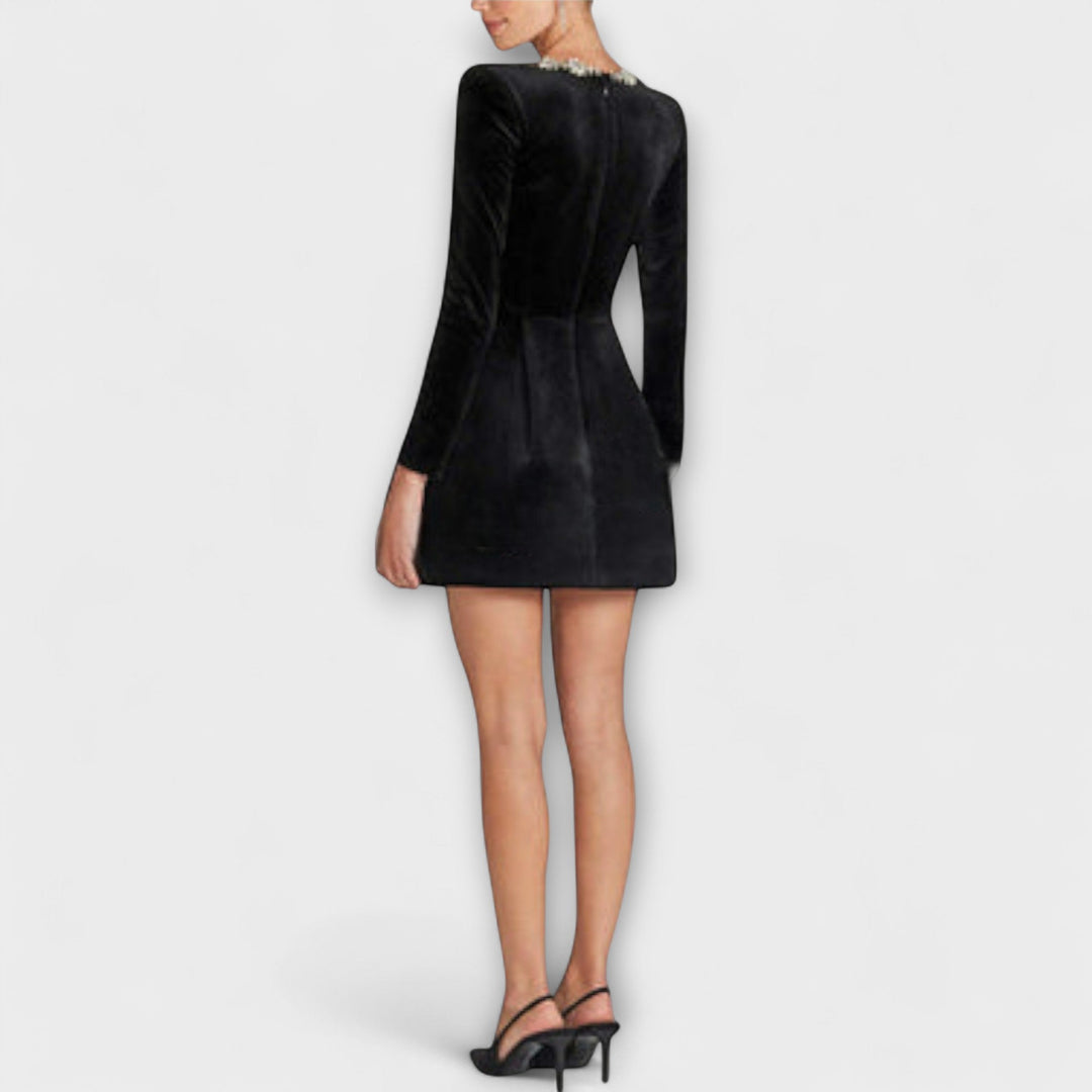 Wren | Vestido mini de terciopelo