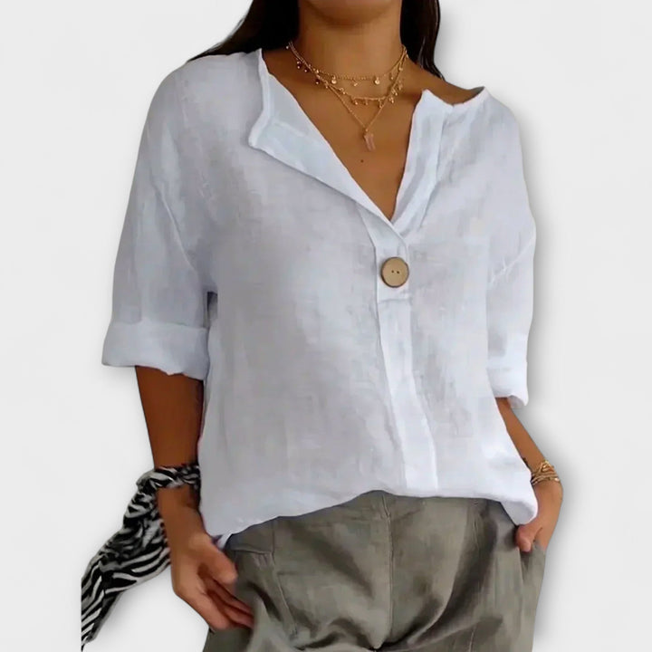 Nicole | Blusa casual con escote en V