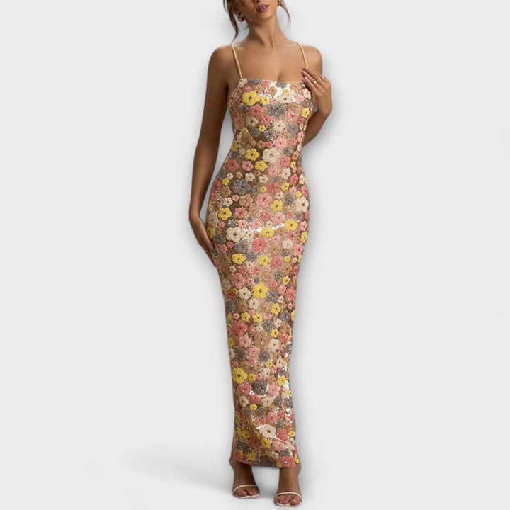 Ondina | Vestido maxi de lentejuelas estilo años 80