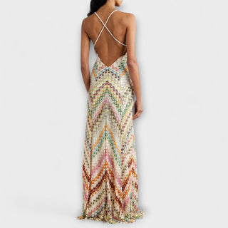 Remi | Vestido maxi de punto en espiga
