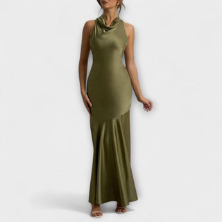 Lennon | Vestido maxi satinado
