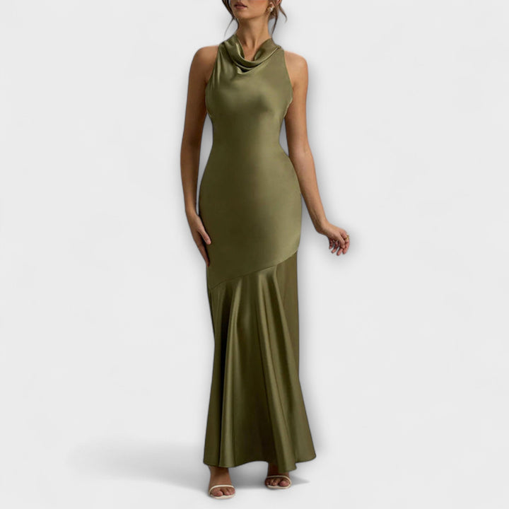 Lennon | Vestido maxi satinado
