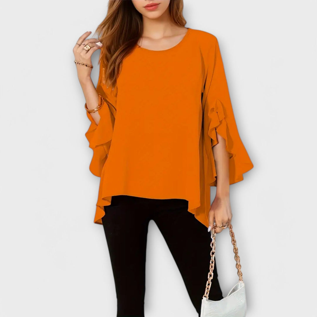 Sagrario | Blusa de primavera con cuello redondo