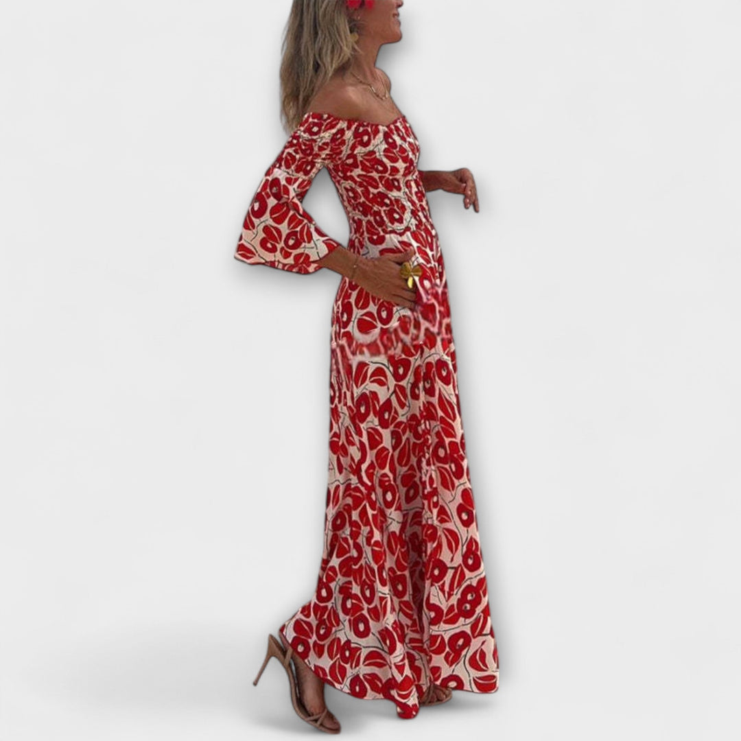 Iciar | Vestido maxi de hombros descubiertos