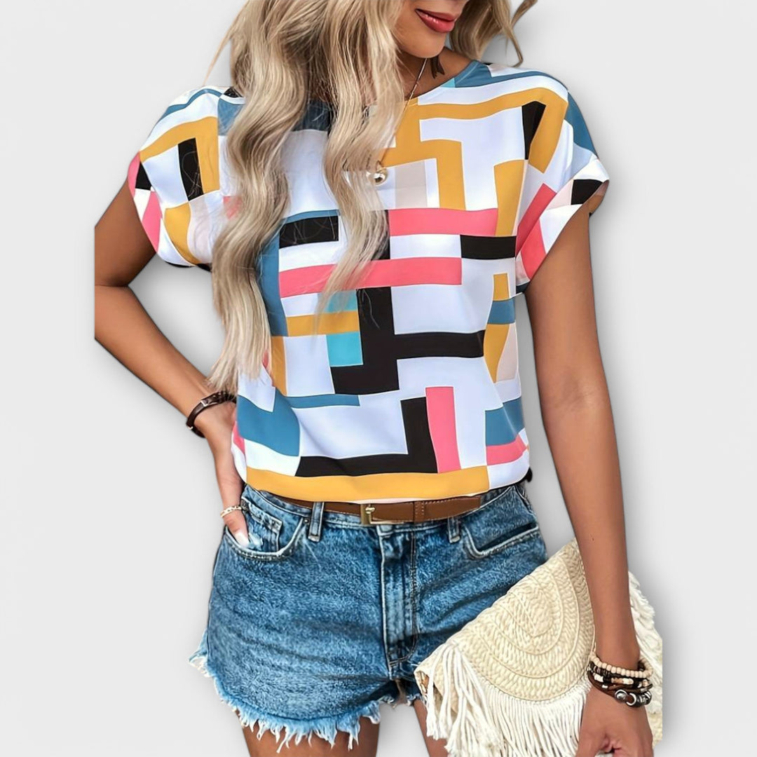 Chloe | Blusa de manga corta