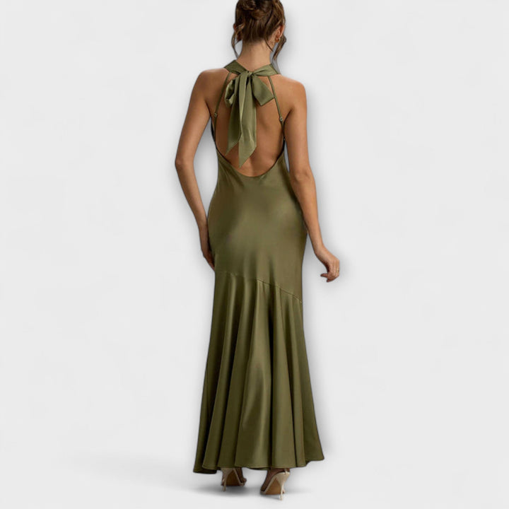 Lennon | Vestido maxi satinado