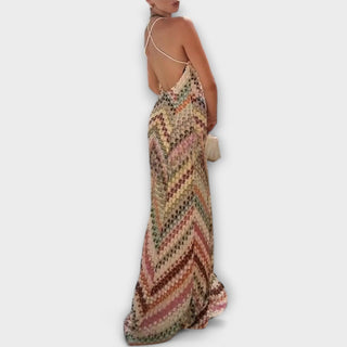 Remi | Vestido maxi de punto en espiga