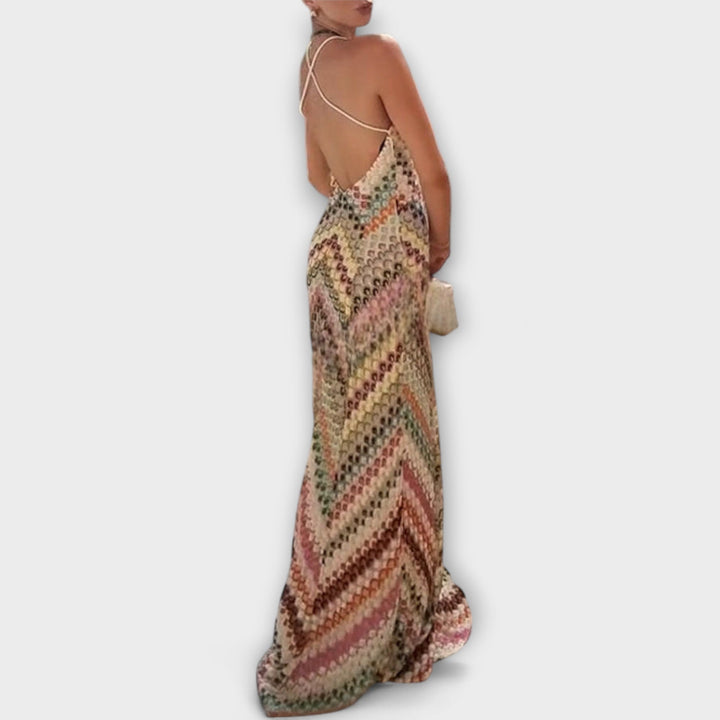 Remi | Vestido maxi de punto en espiga