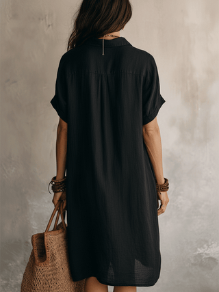Garazi | Vestido midi negro boho