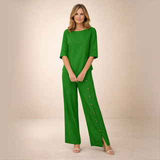 Rebeca | Conjunto de lino elegante