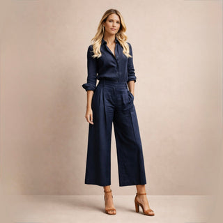 Delphine | Conjunto de lino elegante