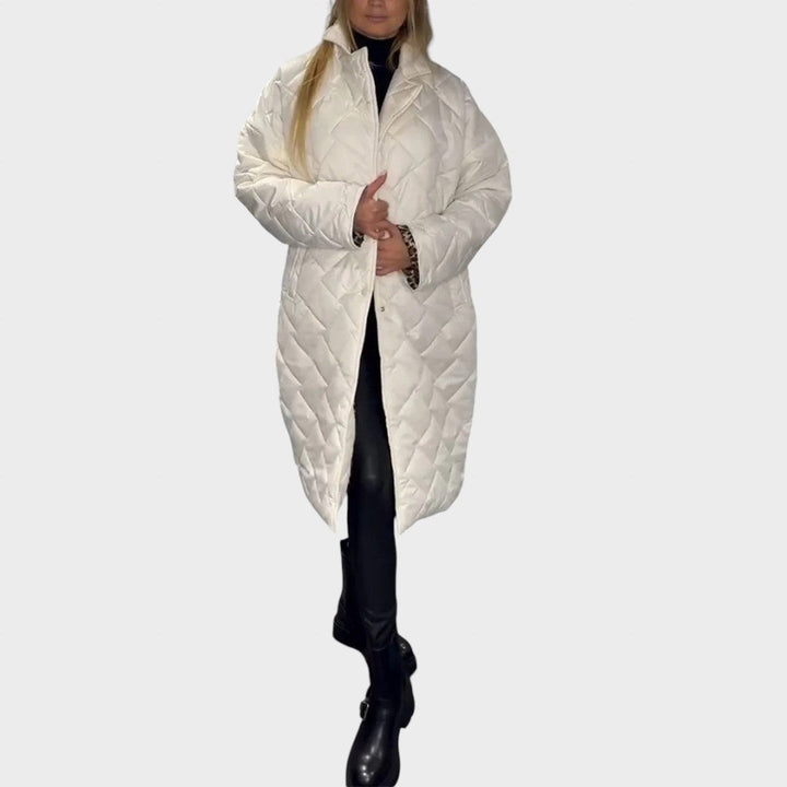 Ofira | Abrigo reversible con leopardo