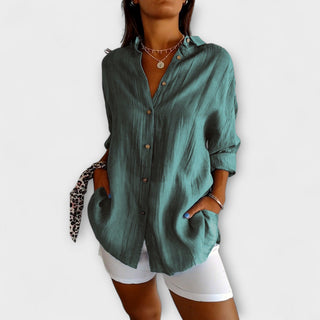 Saskia | Blusa elegante con pliegues