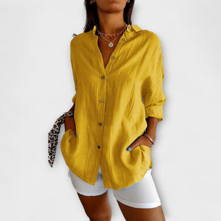 Saskia | Blusa elegante con pliegues