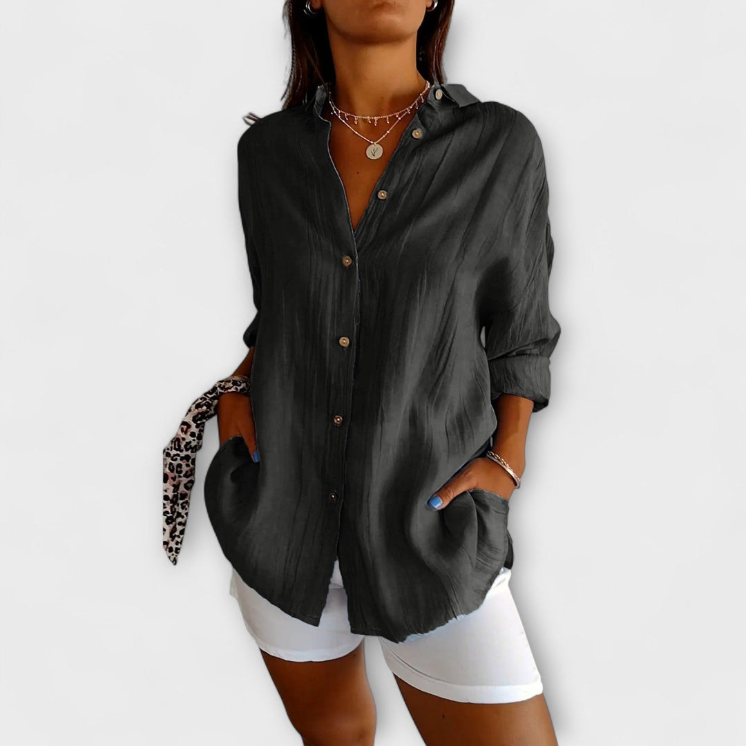 Saskia | Blusa elegante con pliegues