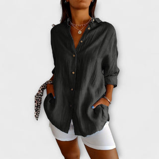 Saskia | Blusa elegante con pliegues