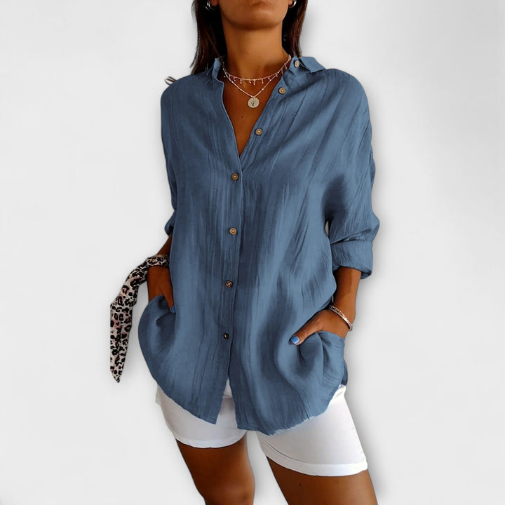 Saskia | Blusa elegante con pliegues