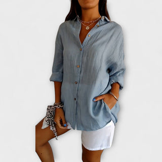 Saskia | Blusa elegante con pliegues