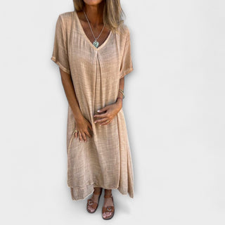 Juliette | Vestido de algodón y lino
