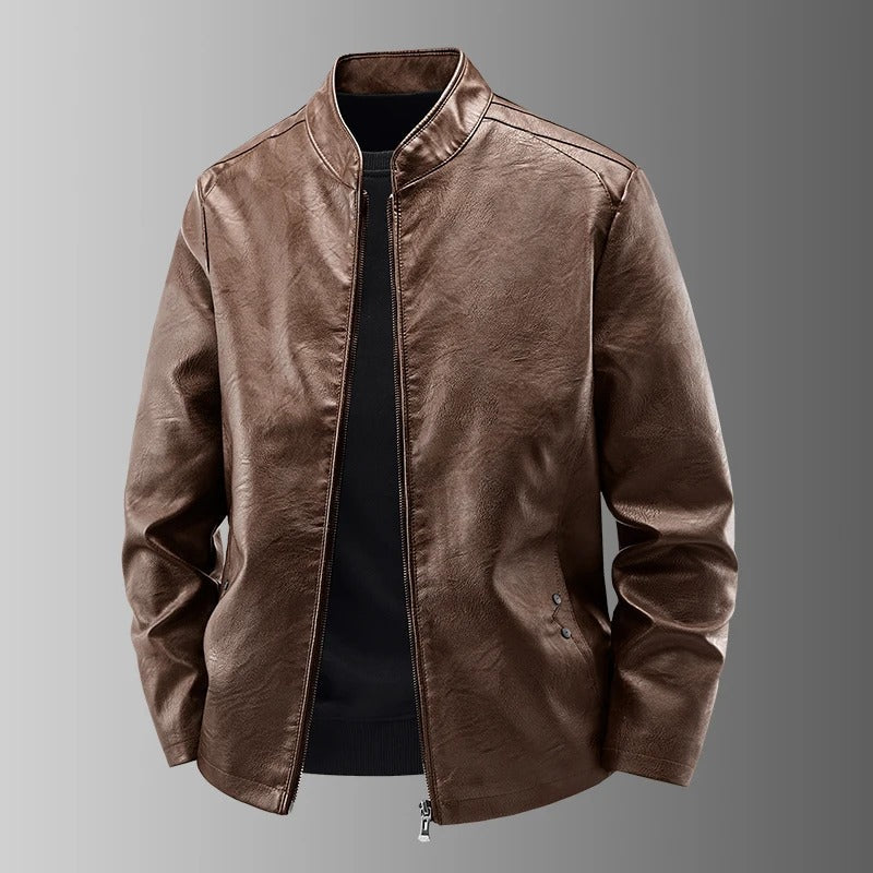 Juan | Chaqueta motera efecto piel