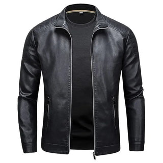 Francisco | Chaqueta efecto piel con cuello mao