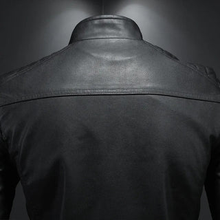 Francisco | Chaqueta efecto piel con cuello mao