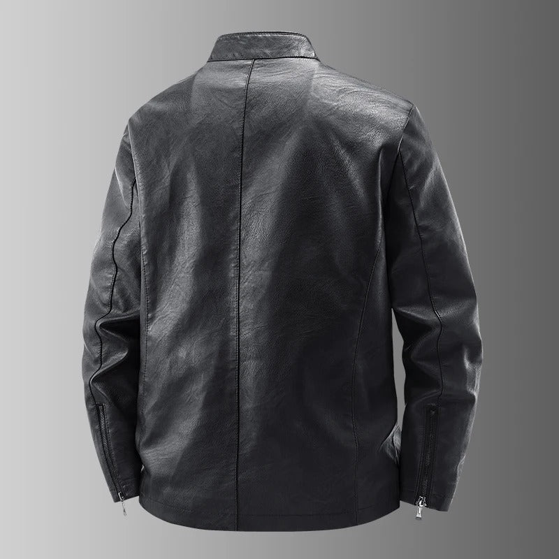 Juan | Chaqueta motera efecto piel