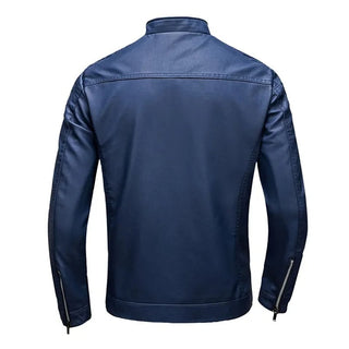 Francisco | Chaqueta efecto piel con cuello mao