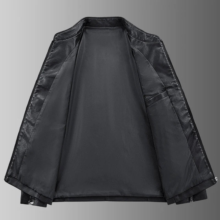 Juan | Chaqueta motera efecto piel
