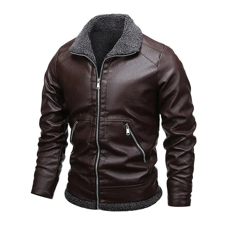 Mateo | Chaqueta efecto piel con forro de felpa