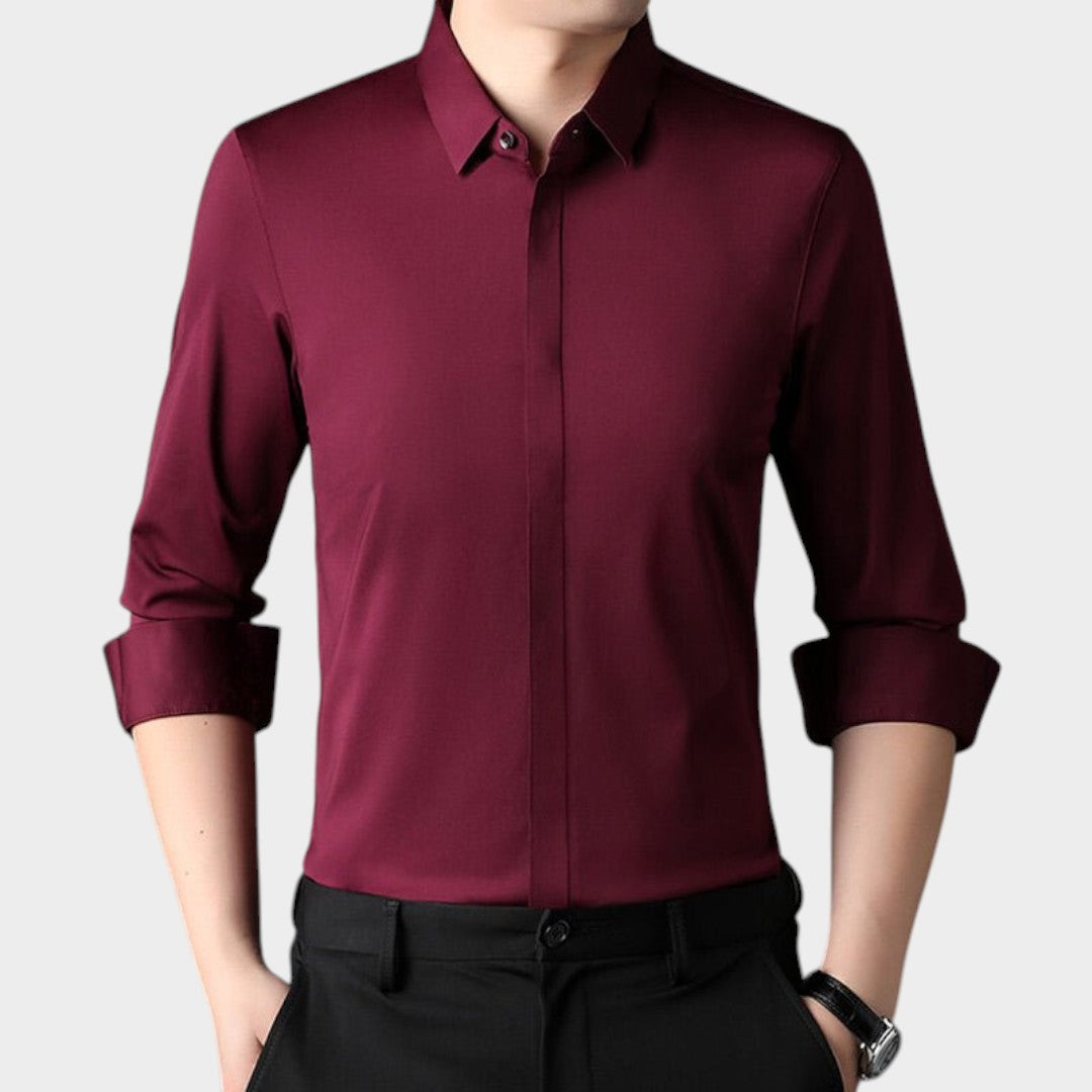 Mitchel | Camisa elástica sin arrugas