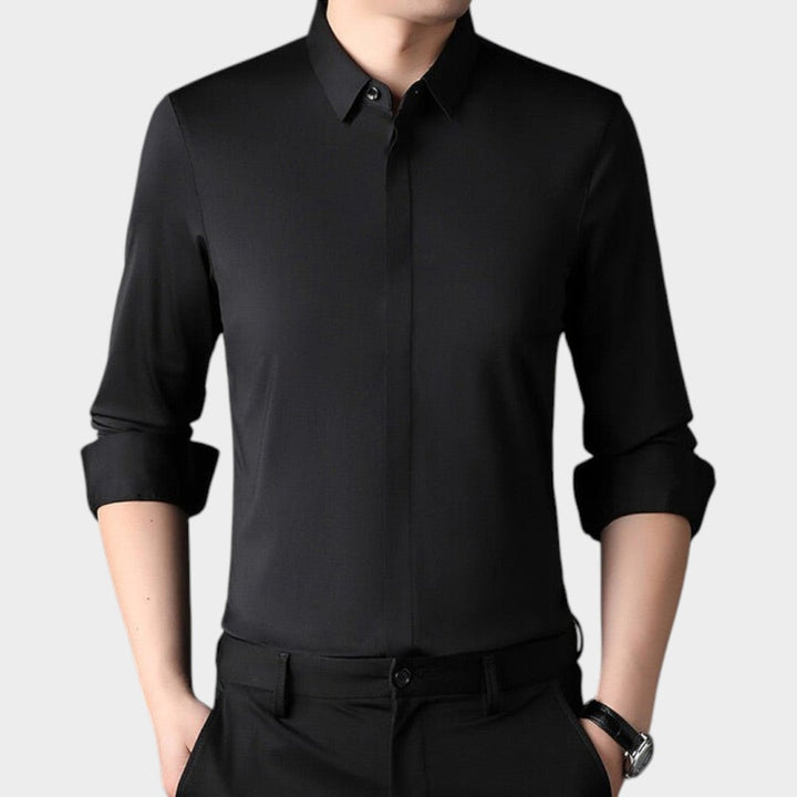 Mitchel | Camisa elástica sin arrugas