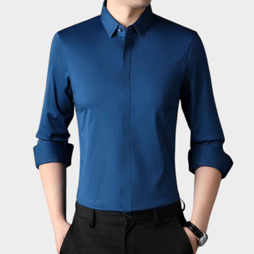 Mitchel | Camisa elástica sin arrugas