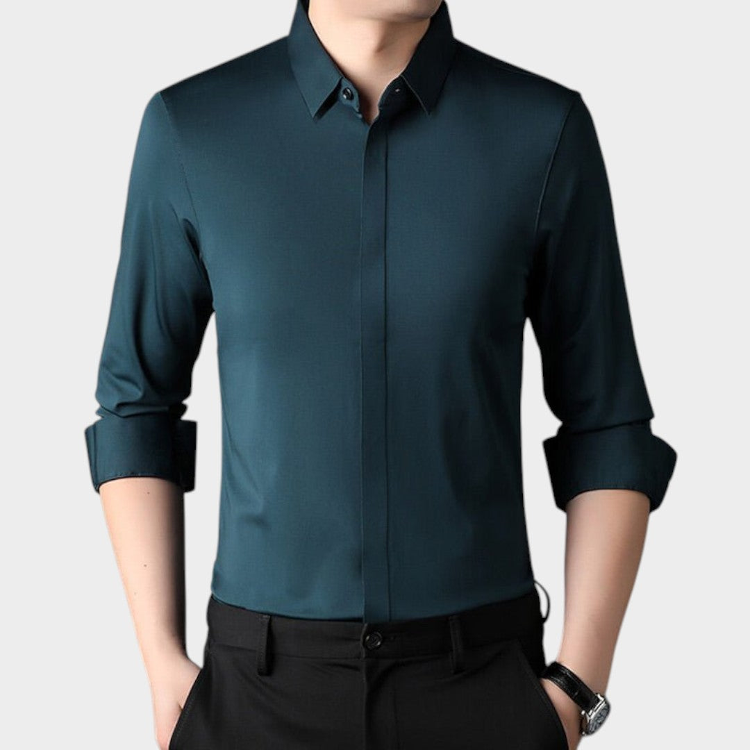 Mitchel | Camisa elástica sin arrugas