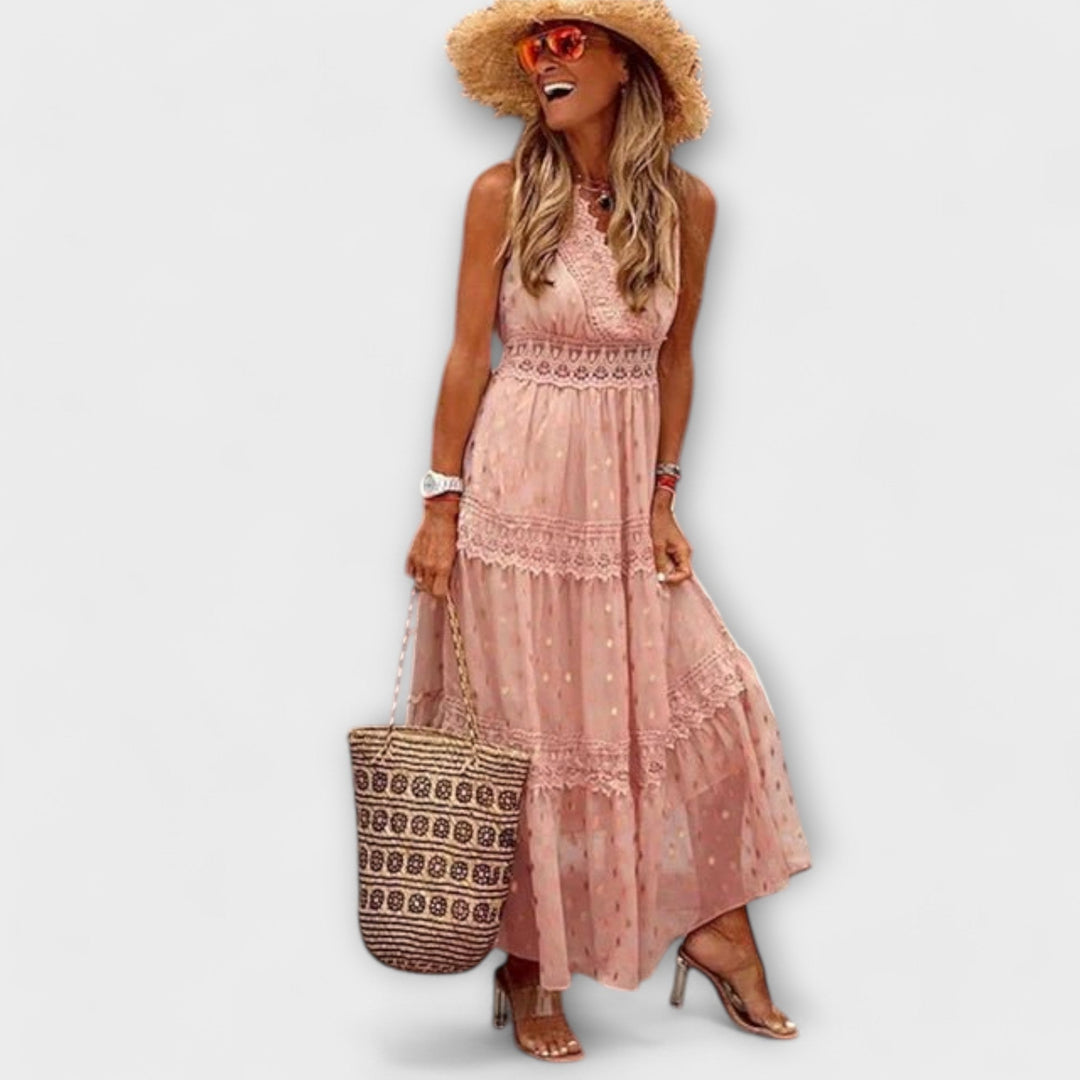 Lola | Vestido maxi boho de encaje