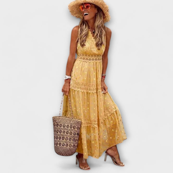 Lola | Vestido maxi boho de encaje