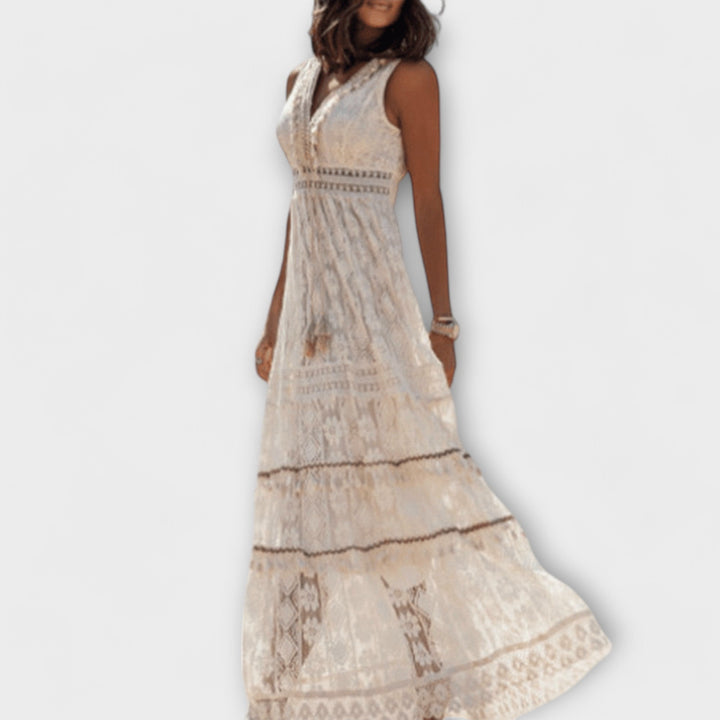 Paige | Vestido maxi boho