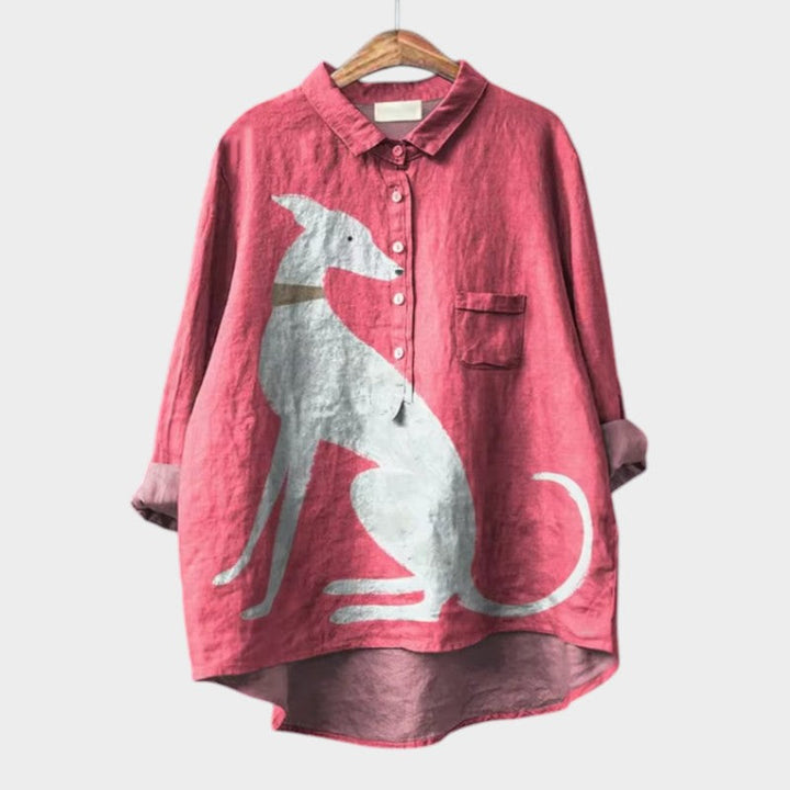 Benita | Blusa con estampado de perritos