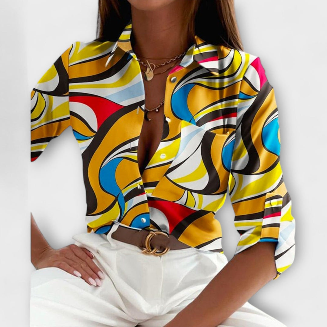 Clementina | Blusa con cuello clásico