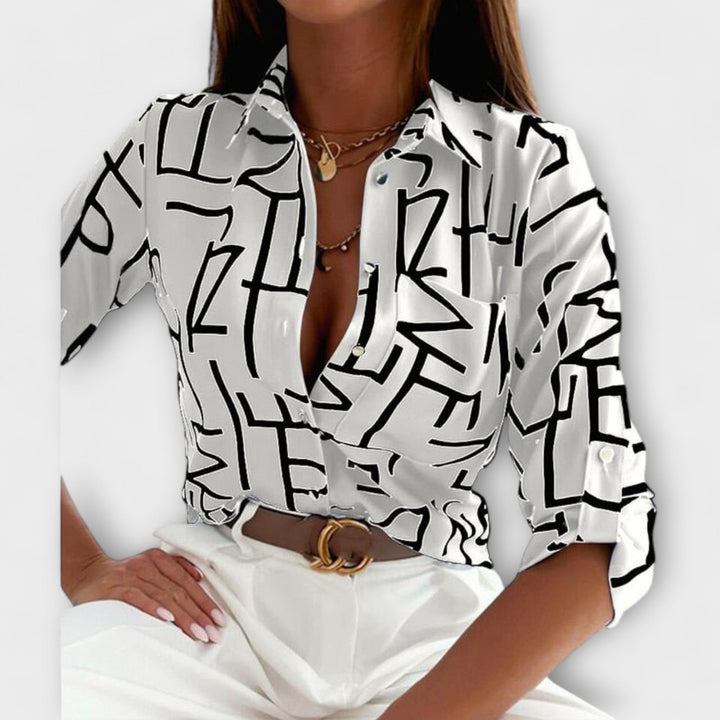 Clementina | Blusa con cuello clásico