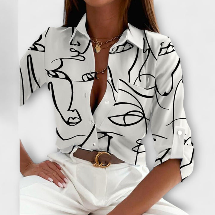 Clementina | Blusa con cuello clásico